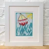 Lucky Lobster Art-Vitamin Sea Print Framed
