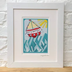 Lucky Lobster Art-Vitamin Sea Print Framed