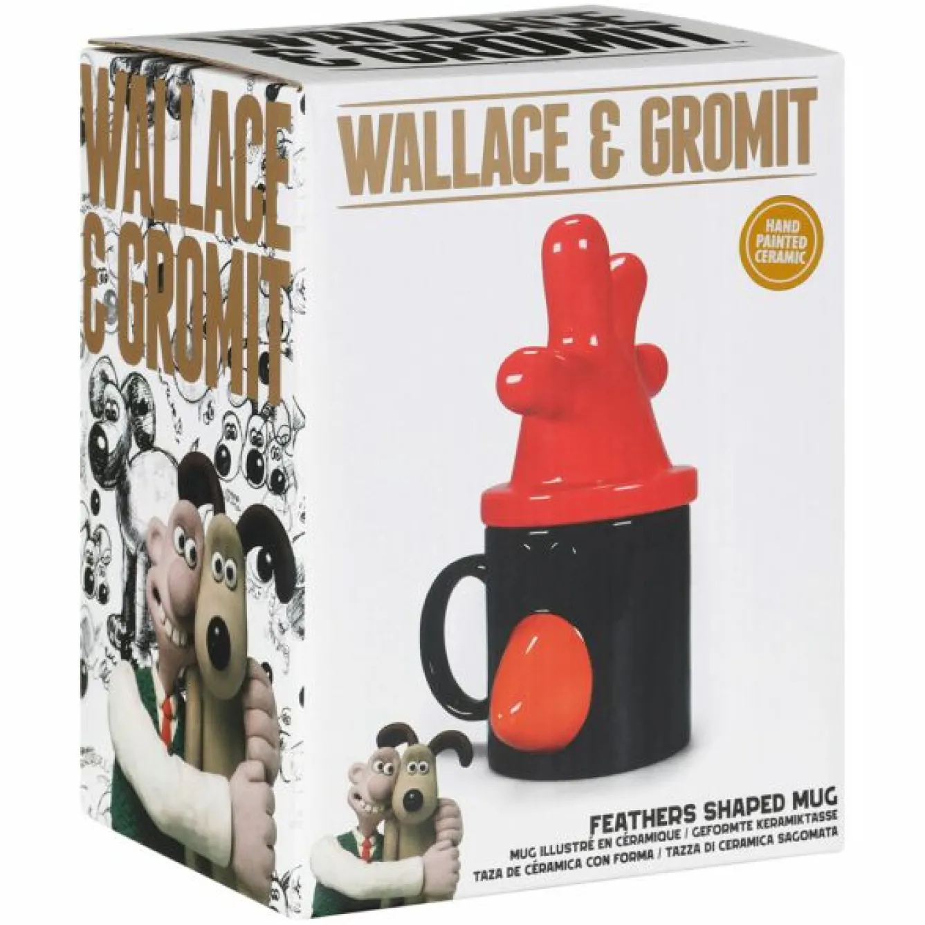 Half Moon Bay Whimsical-Wallace & Gromit Feathers McGraw Ceramic Mug
