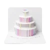 The Art File Greeting Cards-Wedding Cake Pop Out Greeting Card