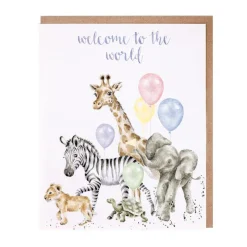 Wrendale Designs Greeting Cards-'Welcome to the World' Greetings Card