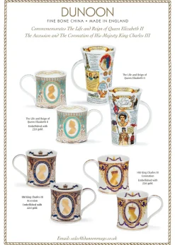 Dunoon Royal|Tea-Wessex King Charles III Coronation Gold Mug