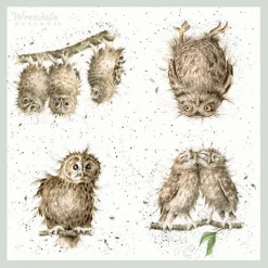 Wrendale Designs Tea-'What a Hoot' Owl Paper Napkins