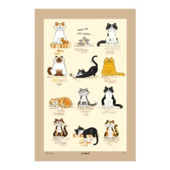 Samuel Lamont Tea|Tea Towels-When the Cat's Away Tea Towel