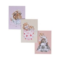 Wrendale Designs Stationery|Pets-Whiskers & Paws - Set of 3 Notebooks
