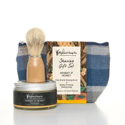 The Highland Soap Company Soaps & Lotions-Whisky & Honey Wash Bag & Shaving Kit
