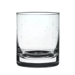 The Vintage List Glassware-Whisky Glass with Stars Design by