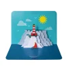 The Art File Greeting Cards-White Cliffs Pop Out Greeting Card
