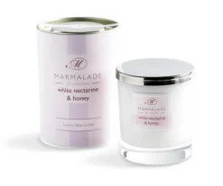 Marmalade of London Home Fragrance-White Nectarine & Honey Glass Candle