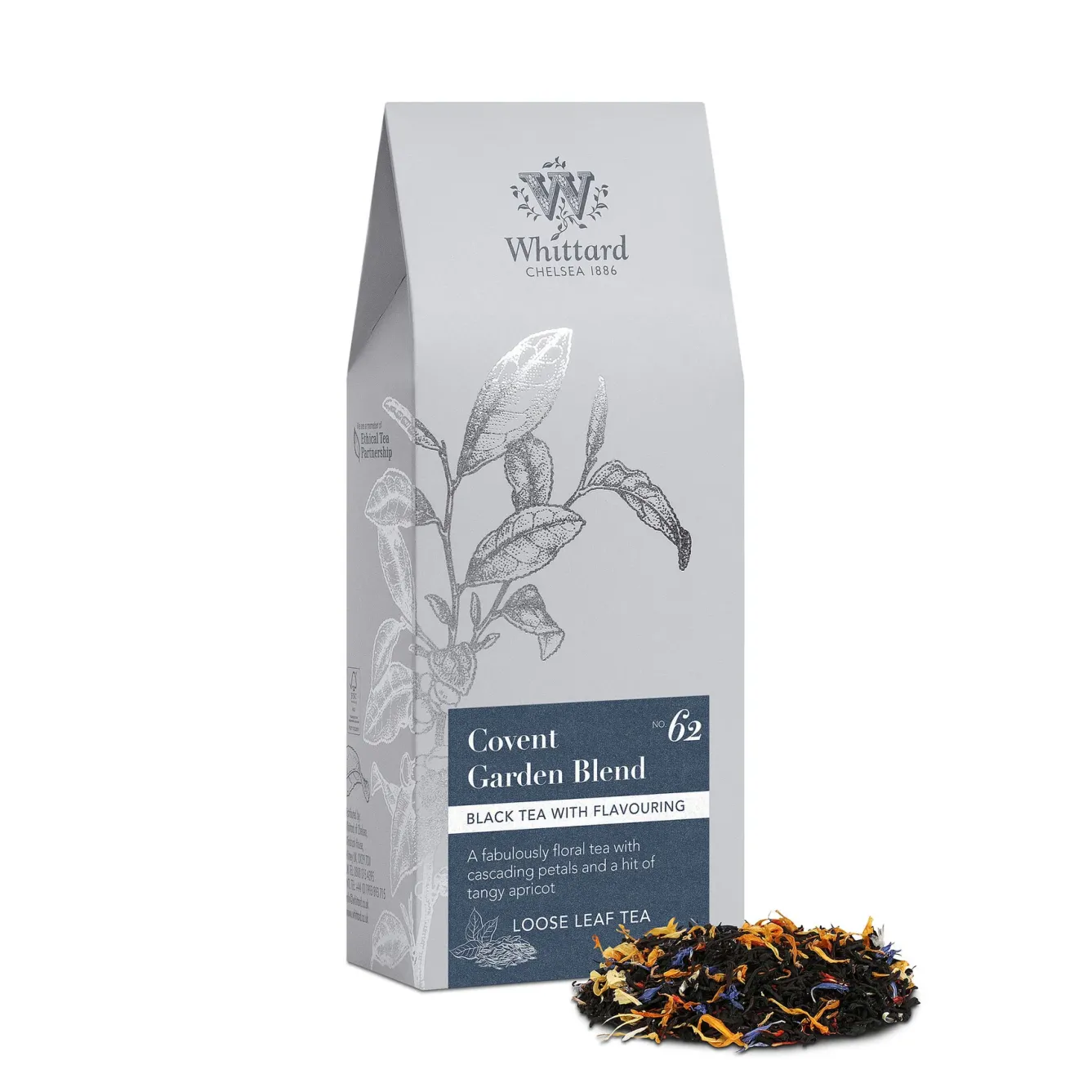 Whittard of Chelsea Tea-Whittard Covent Garden Loose Tea Silver Pouch