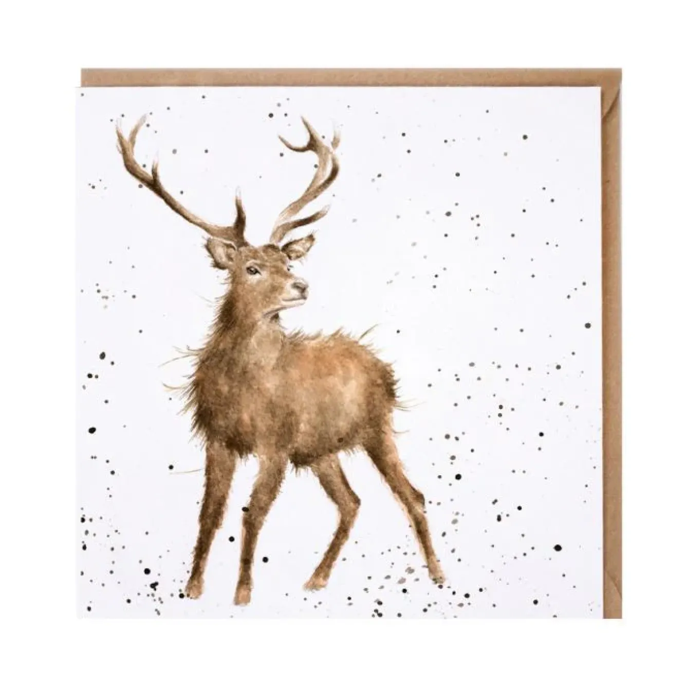 Wrendale Designs Greeting Cards-'Wild at Heart' Stag Blank Greetings Card