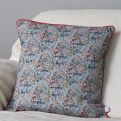 Poppy Treffry Pillows & Throws-Wild Flower Piped Cushion