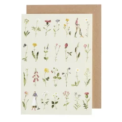 Laura Stoddart Greeting Cards-Wild Flowers Greetings Card