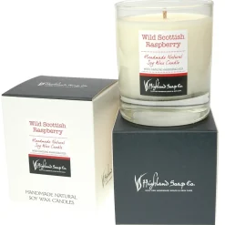 The Highland Soap Company Home Fragrance-Wild Scottish Raspberry Natural Soy Wax Candle