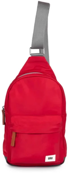 Ori London Bags-Willesdon B Cranberry Recycled Nylon Crossbody Bag- Large