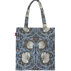 Signare Bags-William Morris Pimpernel and Thyme Blue Flat Tote Bag