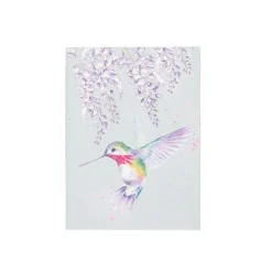 Wrendale Designs Stationery-'Wisteria Wishes' Hummingbird A6 Notebook