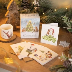 Wrendale Designs Christmas Cards|Stationery-Woodland Animal Charity Gift Enclosure Card Pack