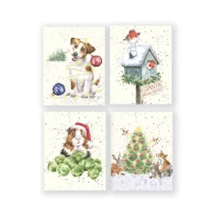 Wrendale Designs Christmas Cards|Stationery-Woodland Animal Charity Gift Enclosure Card Pack