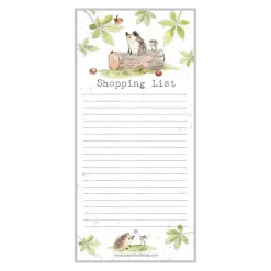 Paper Shed Design Stationery-Woodland Hedgehog "Shopping List" Magnetic List Pad