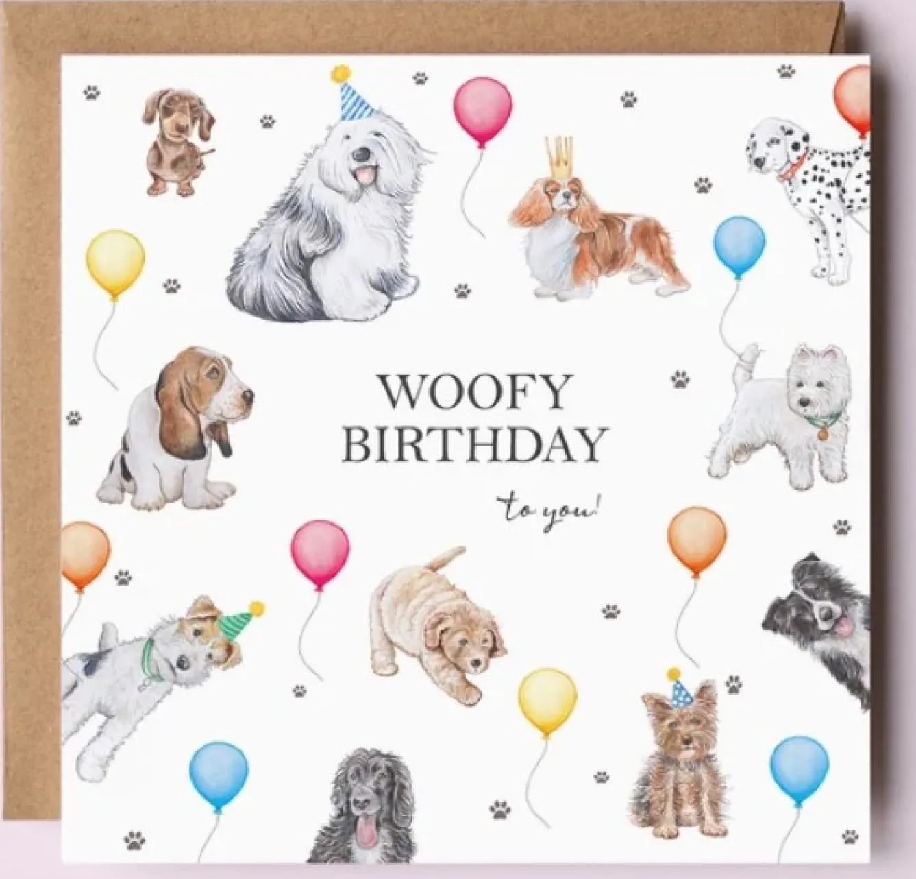 West Country Designs Greeting Cards-'Woofy Birthday' Dog Card