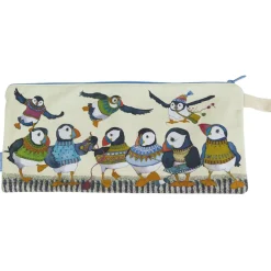 Emma Ball Crafts|Bags-Woolly Puffins Long Project Bag