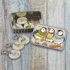 Emma Ball Crafts-Woolly Puffins Set of 6 Stitch Crochet Markers in a Pocket Tin