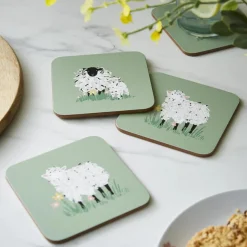Ulster Weavers Coasters-Woolly Sheep Coasters - Set of 4