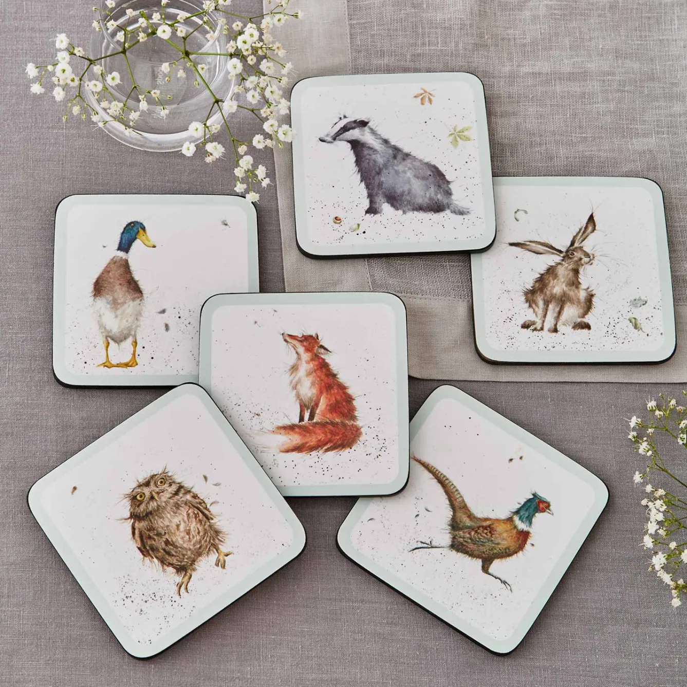 Wrendale Designs Coasters-Set of 6 Coasters