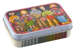 Emma Ball Storage-Yarn Club Hinged Small Rectangular Tin