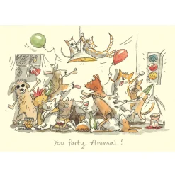 Two Bad Mice Greeting Cards-You Party Animal! Greetings Card