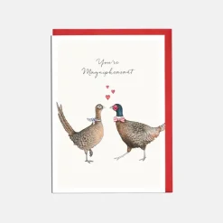 Lottie Murphy Valentine's Day-'You're Magnipheasant'  Valentine's Card