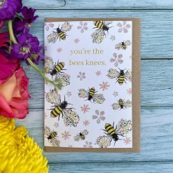 Jen Winnett Greeting Cards-You're the Bees Knees Eco-Card