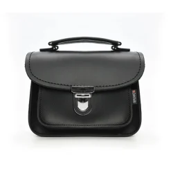 Zatchels Bags-Handmade Leather Luna Black Small Handbag