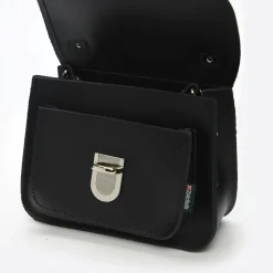 Zatchels Bags-Handmade Leather Luna Black Small Handbag