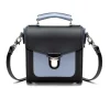 Zatchels Bags-Handmade Leather Sugarcube Blue Noir Small Handbag