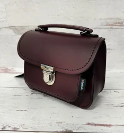Zatchels Bags-Handmade Leather Luna Marsala Red Small Handbag