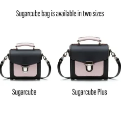 Zatchels Bags-Handmade Leather Sugarcube Rose Truffle Small Handbag