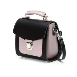 Zatchels Bags-Handmade Leather Sugarcube Rose Truffle Small Handbag