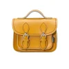 Zatchels Bags-Handmade Leather Micro Satchel - Yellow Ochre