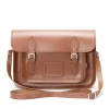 Zatchels Bags-Handmade Leather Classic Satchel - Chestnut