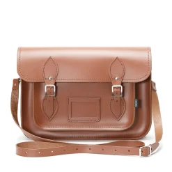 Zatchels Bags-Handmade Leather Classic Satchel - Chestnut