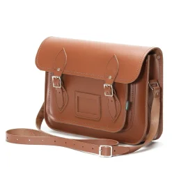 Zatchels Bags-Handmade Leather Classic Satchel - Chestnut