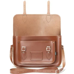 Zatchels Bags-Handmade Leather Classic Satchel - Chestnut