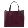 Zatchels Bags-Handmade Leather Shopper - Marsala Red