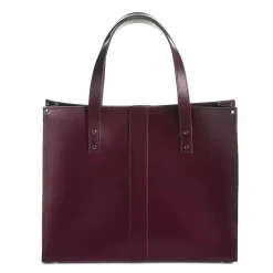 Zatchels Bags-Handmade Leather Shopper - Marsala Red