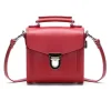 Zatchels Bags-Handmade Leather Sugarcube Red Small Handbag