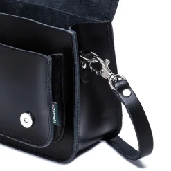 Zatchels Bags-Handmade Leather Micro Satchel - Navy