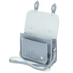 Zatchels Bags-Handmade Leather Midi Satchel - Lilac Grey