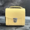 Zatchels Bags-Handmade Leather Sugarcube Plus - Primrose Yellow